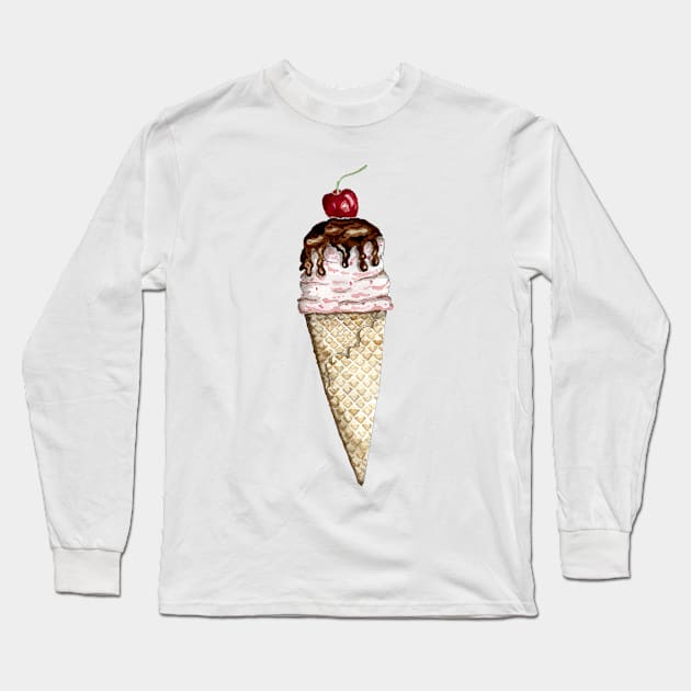 I scream for Ice Cream Long Sleeve T-Shirt by ArtistAnnieK